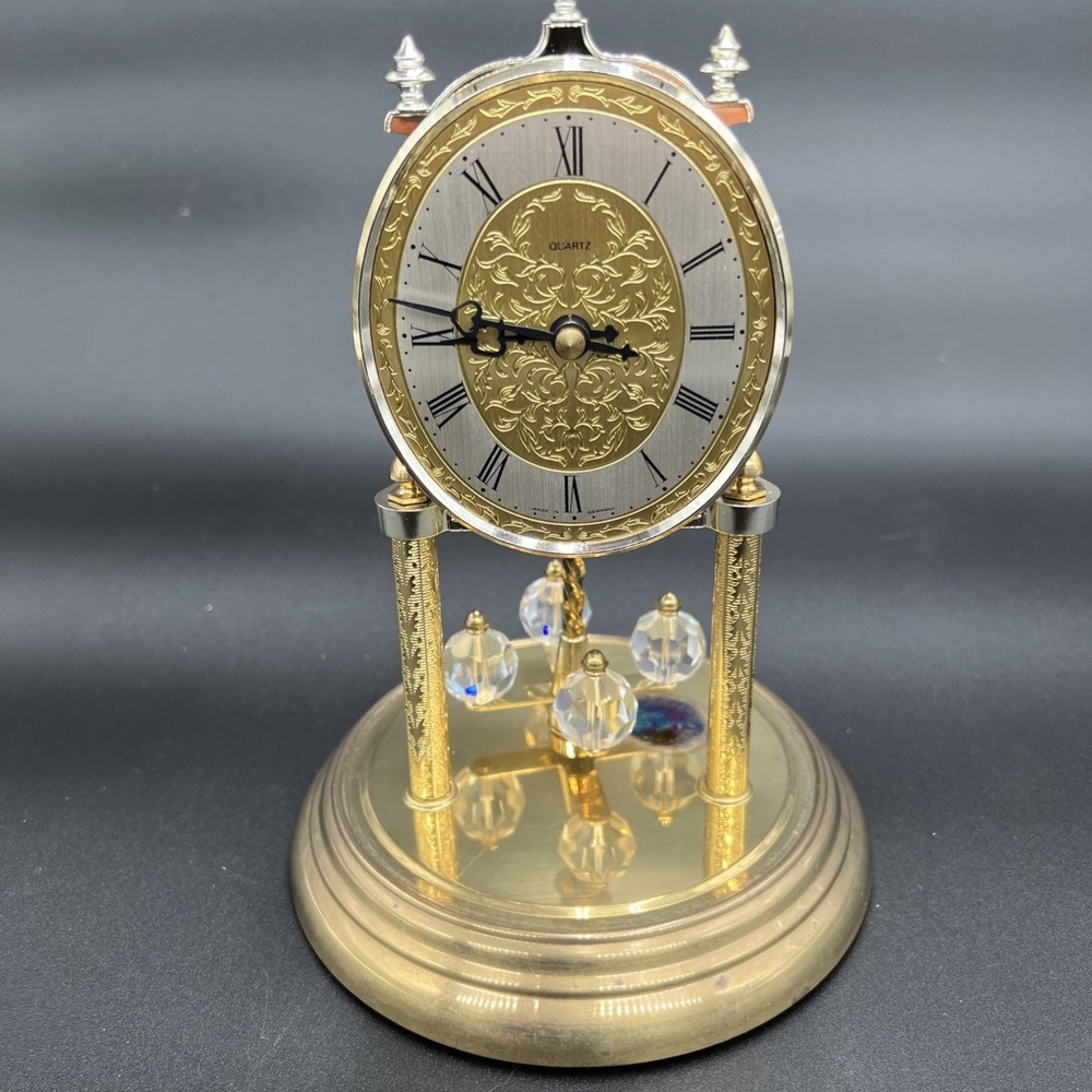Quartz Dome Clock With Rotating Pendulum Works Perfect Battery Operated.